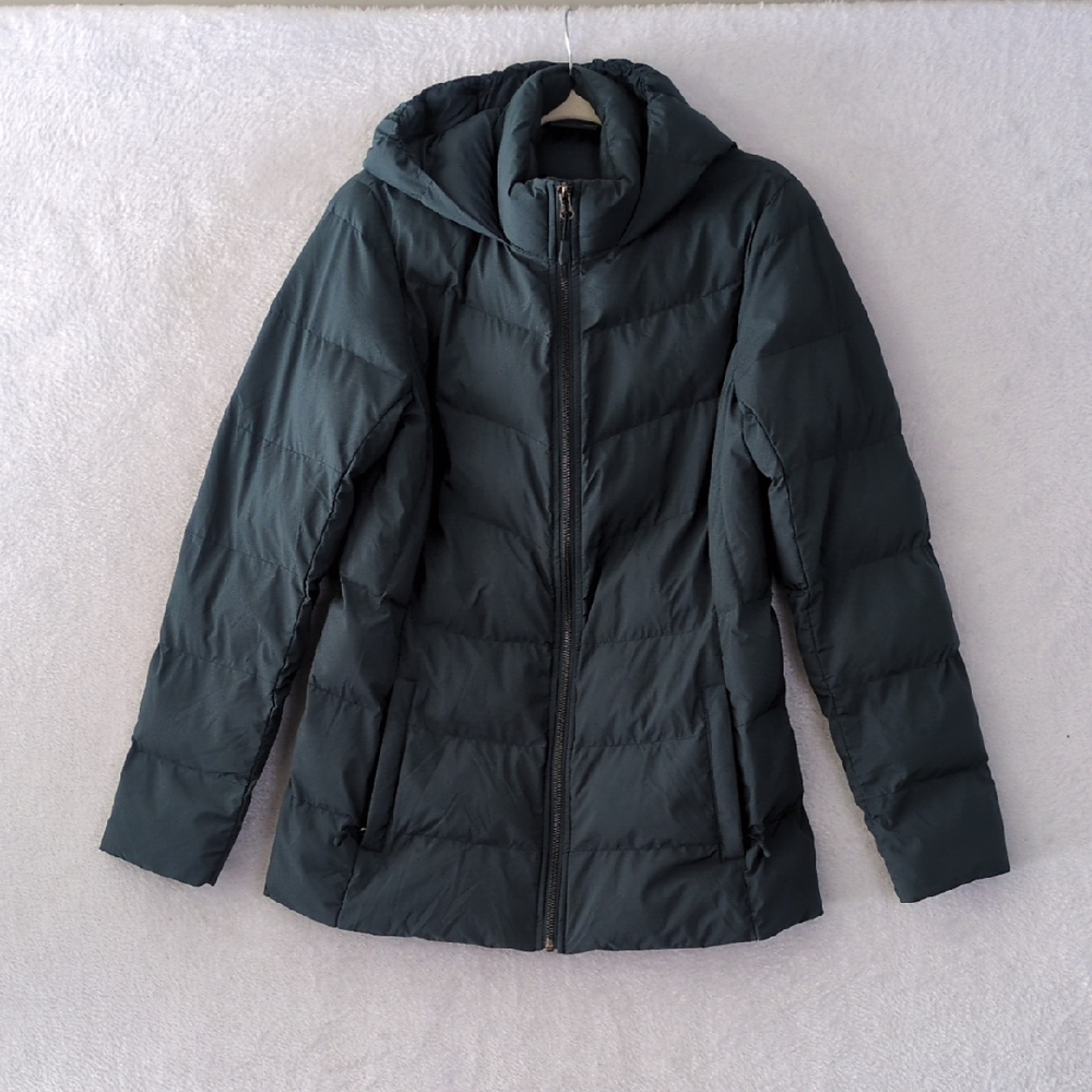 32 Degrees Heat Womens Dark Turquoise Puffler Coat Size S